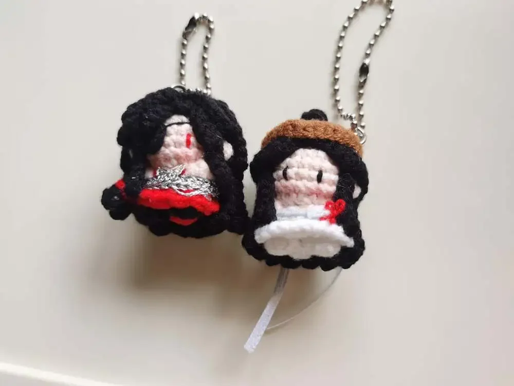 MXTX Hua Cheng Xie Lian Crochet Keychain Set